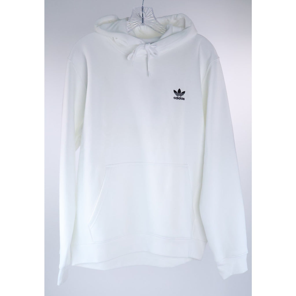 Adidas Men's Regular Size M White Essential Hoody Sweatshirt Trefoil NEW IM4526