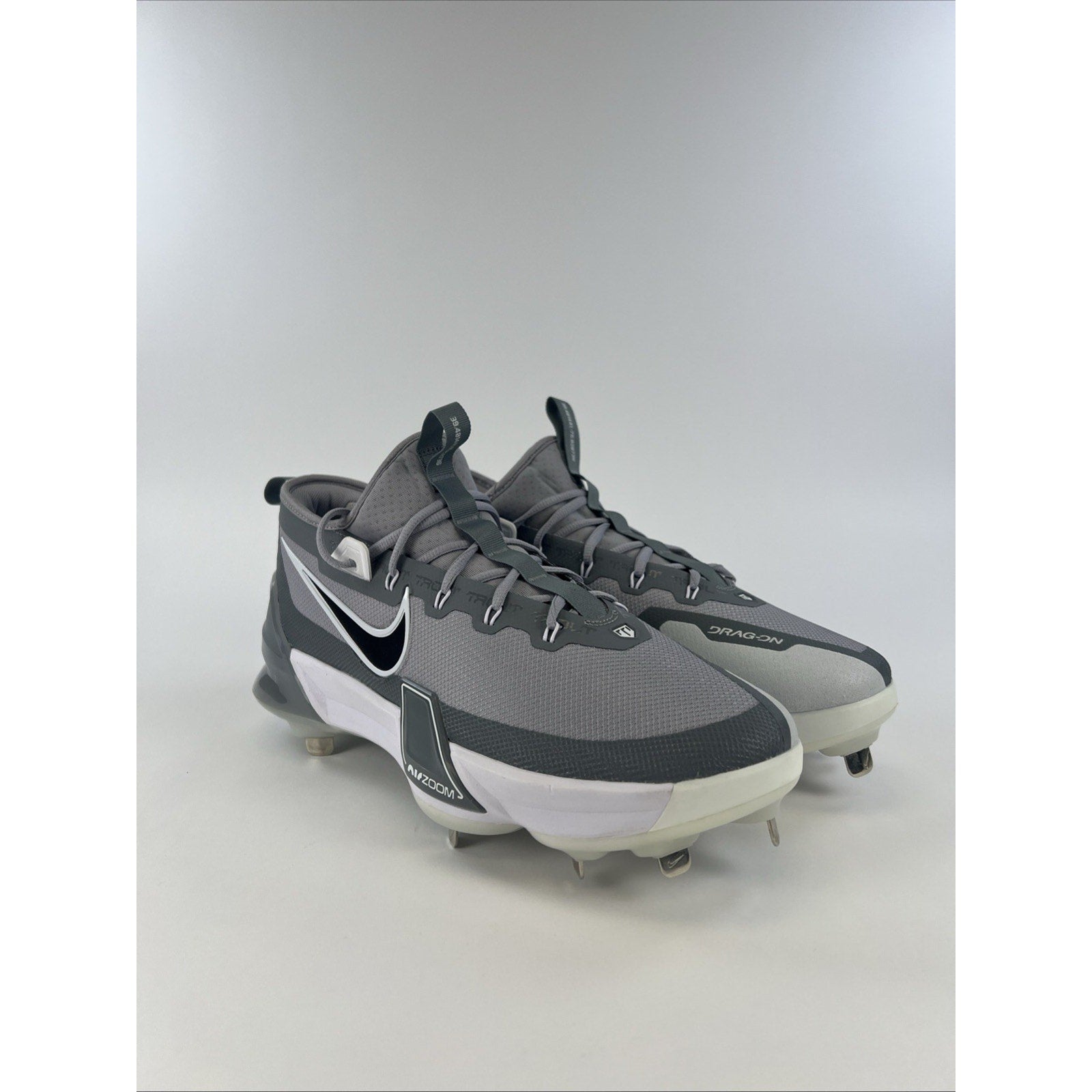 Nike Force Zoom Trout 9 Elite Baseball Cleats Mens Size 13 Grey FB2906-002