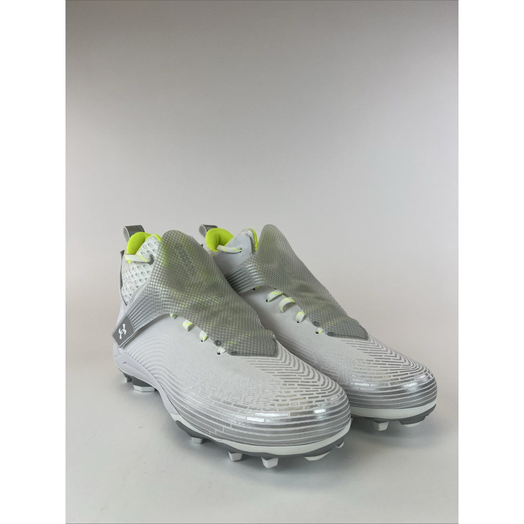 UNDER ARMOUR UA HIGHLIGHT HAMMER MC 'WHITE METALLIC SILVER' 3025085-101 Size 13