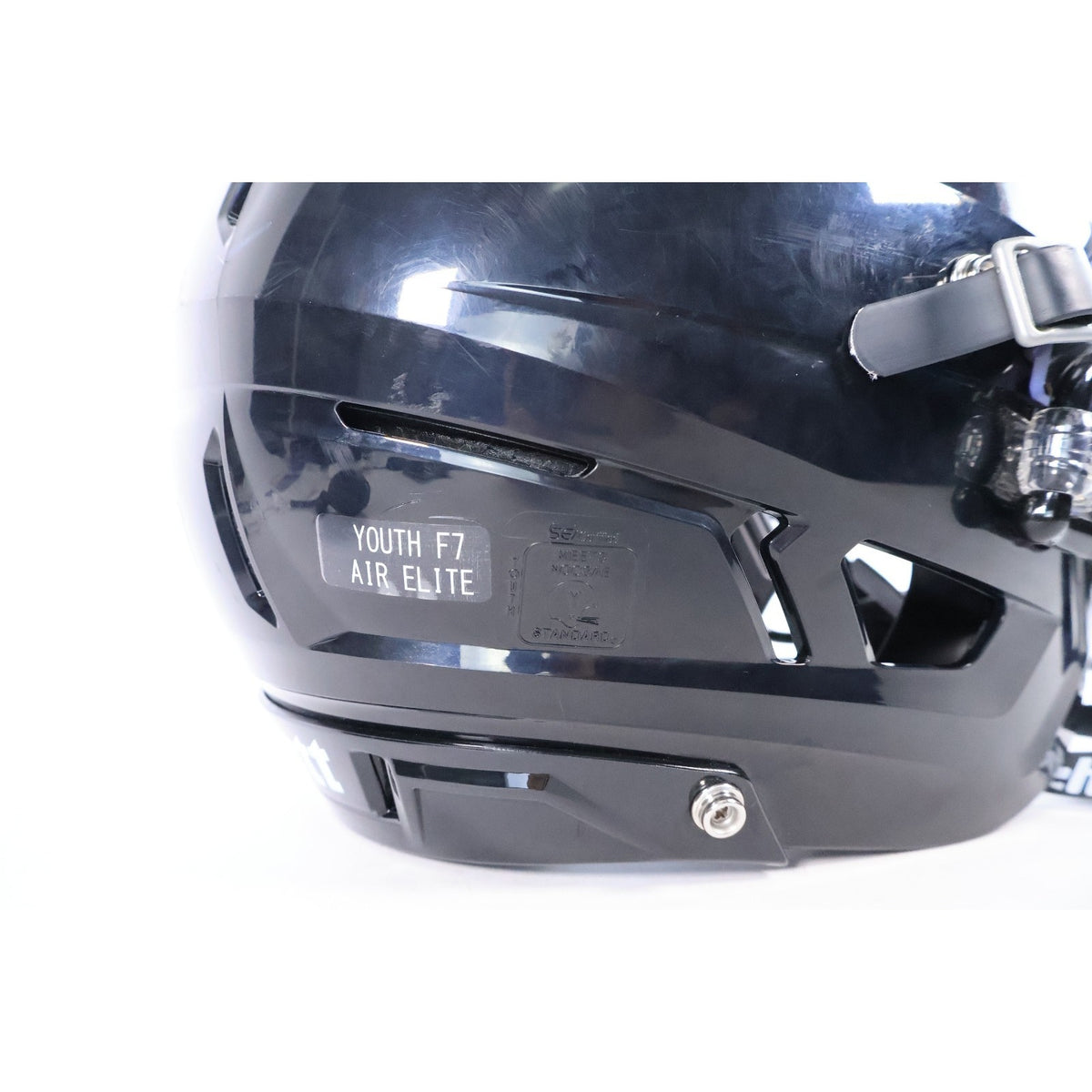 Schutt F7 Air Elite Football Helmet Youth Small Black Oakley Visor Clear Read#67