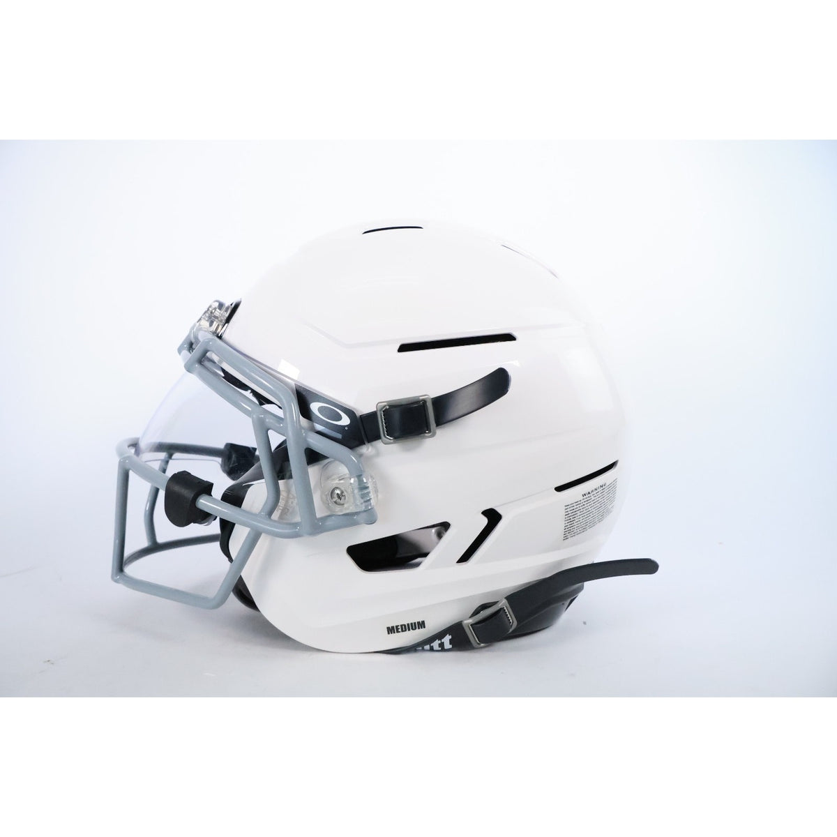 Schutt F7 Air Elite Football Helmet Youth Medium White Oakley Visor Clear Mask