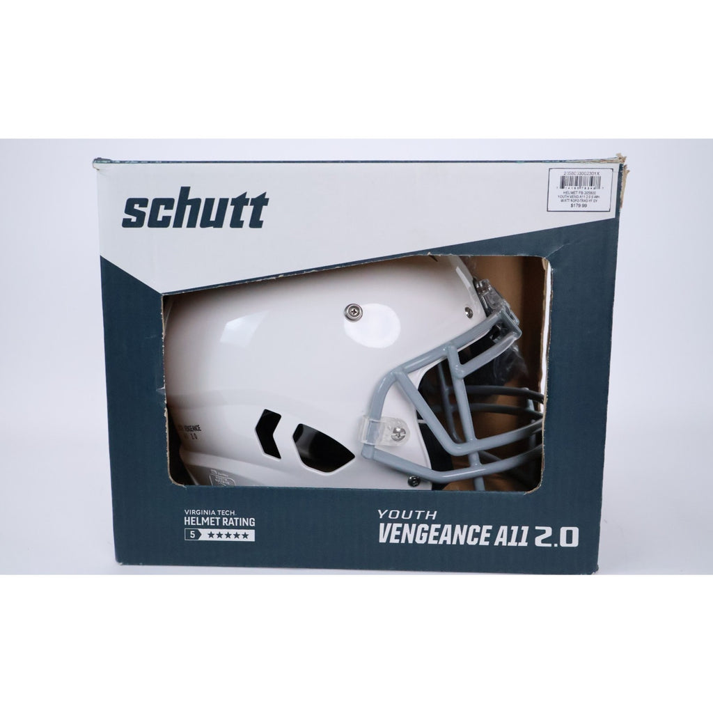 Schutt Vengeance A11 2.0 Youth XS Football Helmet White NEW Read INV#35