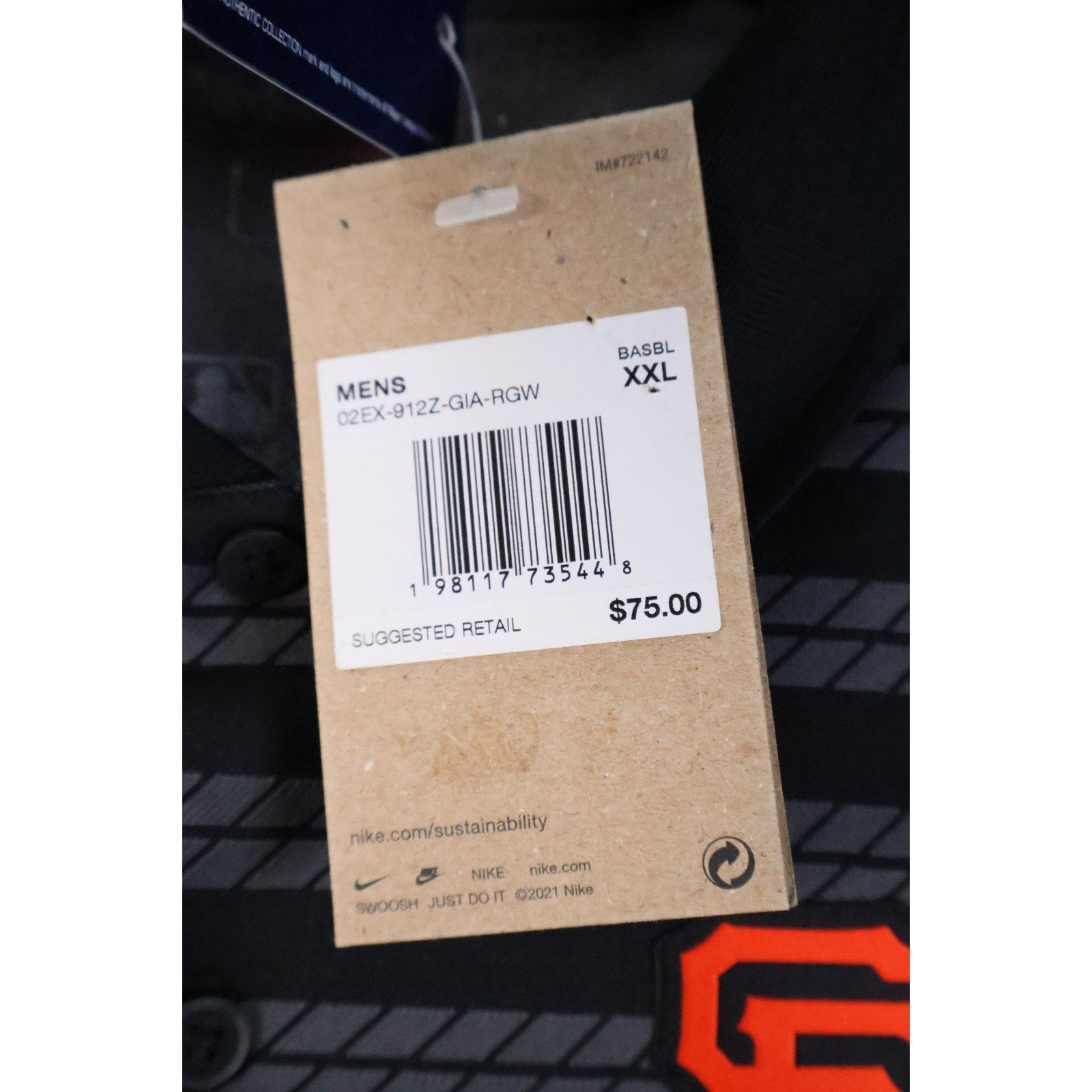 Nike Dri-Fit San Francisco Giants Authentic Collection Polo Shirt XXL New Read