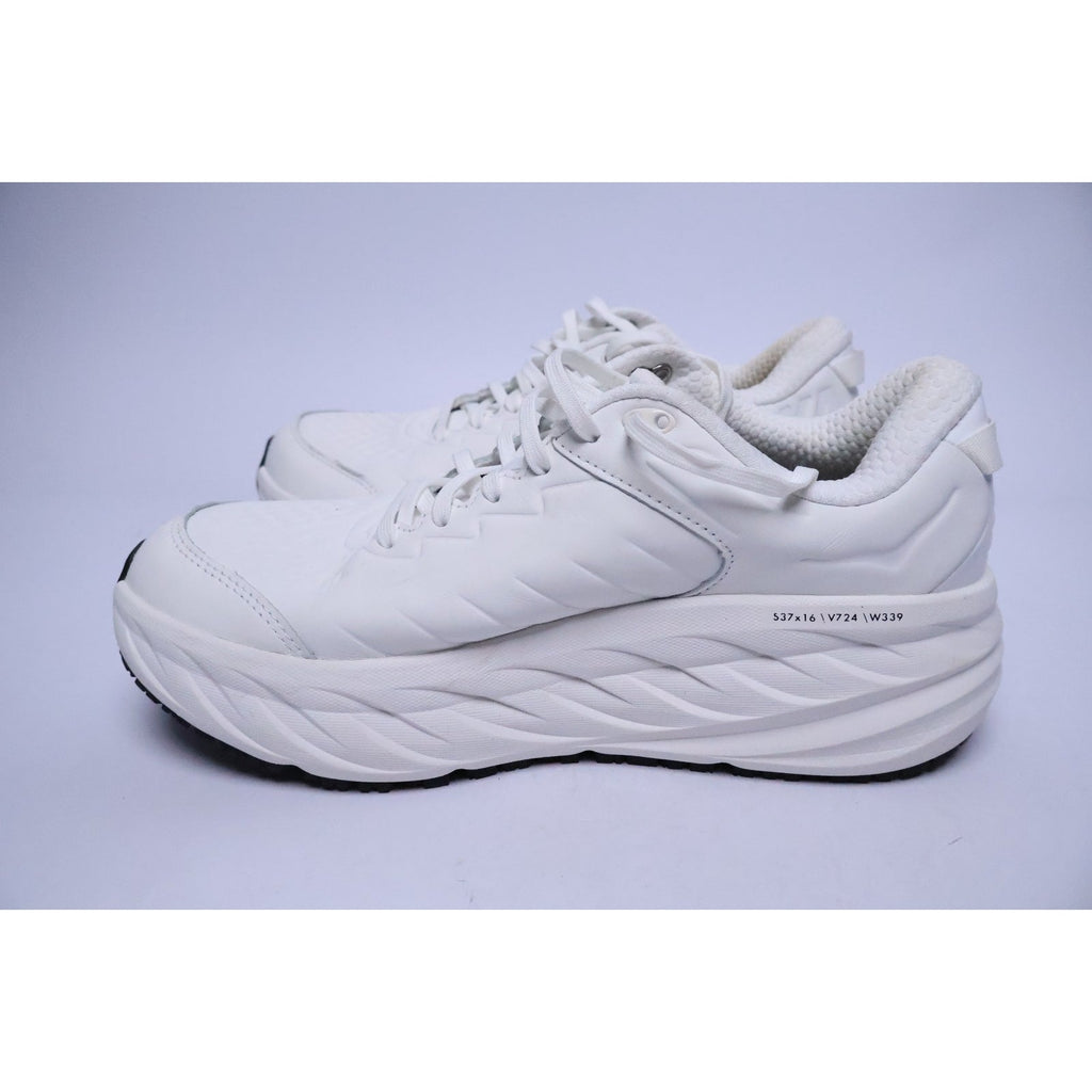 Hoka One One Bondi SR Wide Women's Size 10 D Triple White Excellent #295