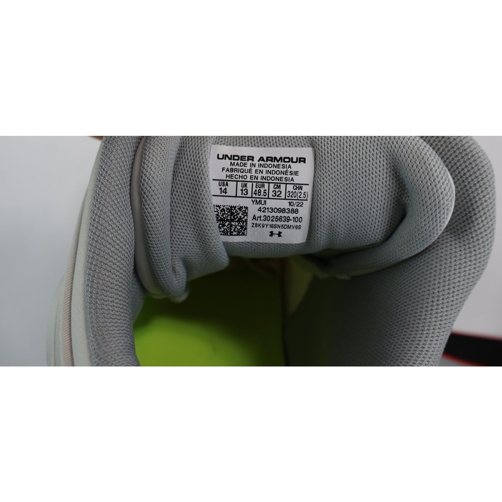Under Armour COMMAND MC MID 3025639-100 White Lacrosse Cleats Size 14 New Read