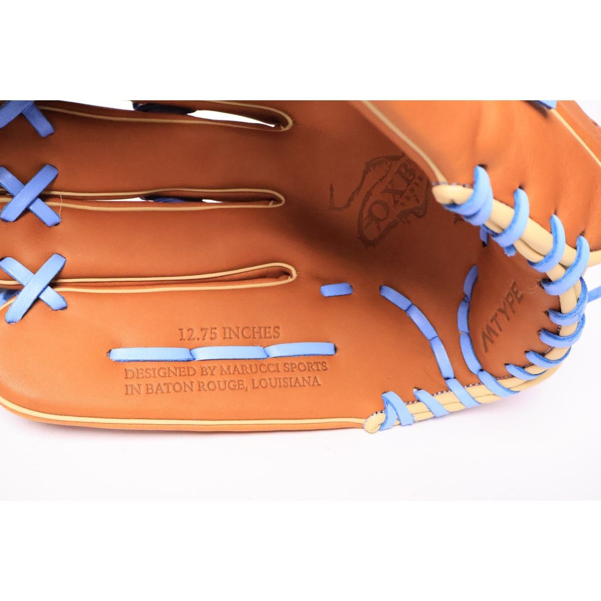 Marucci 12.75” M Type Oxbow Series Glove-LHT-Adult-Tan/Blue NWT Read