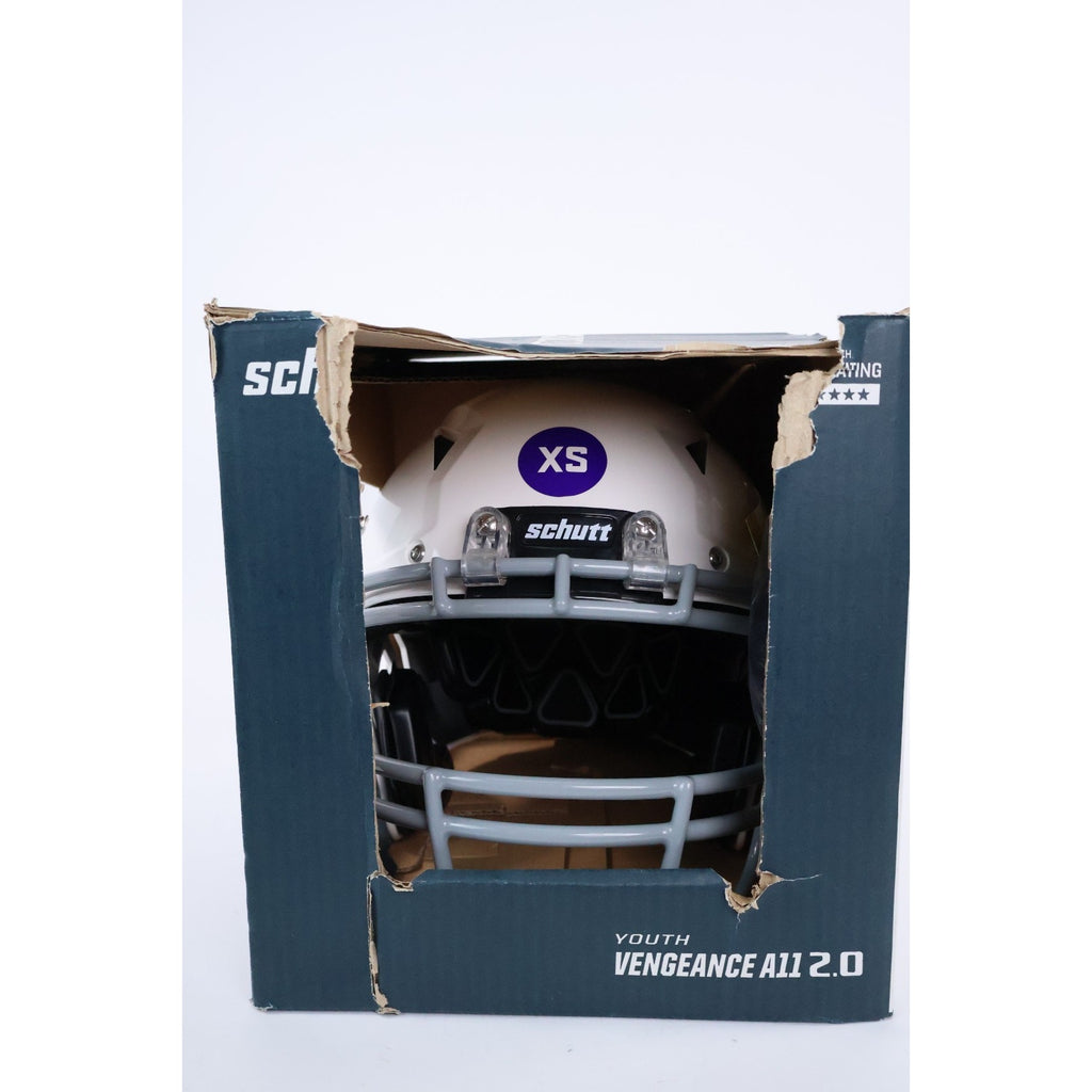 Schutt Vengeance A11 2.0 Youth XS Football Helmet White NEW Read INV#35