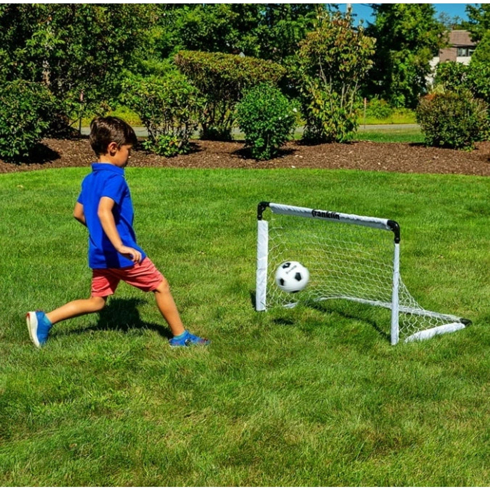 Franklin Sports Kids Soccer Goal Set - (2) Portable Youth Nets - 54" x 36" Read