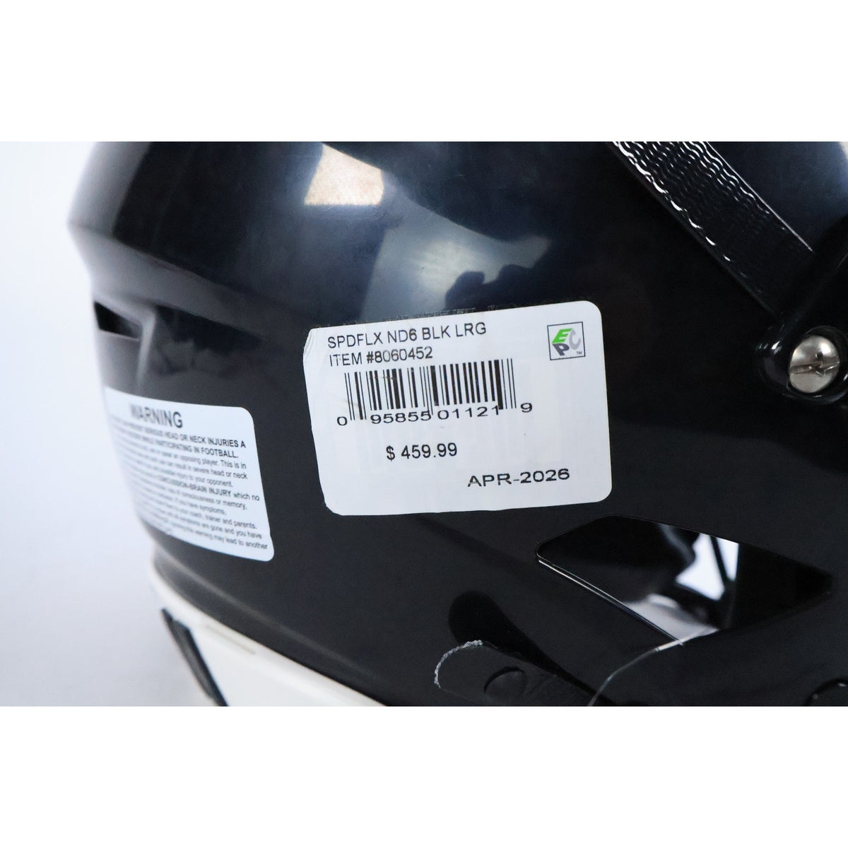 Riddell SpeedFlex ND6 Black Youth Football Helmet Size Youth L 2026 Read #69