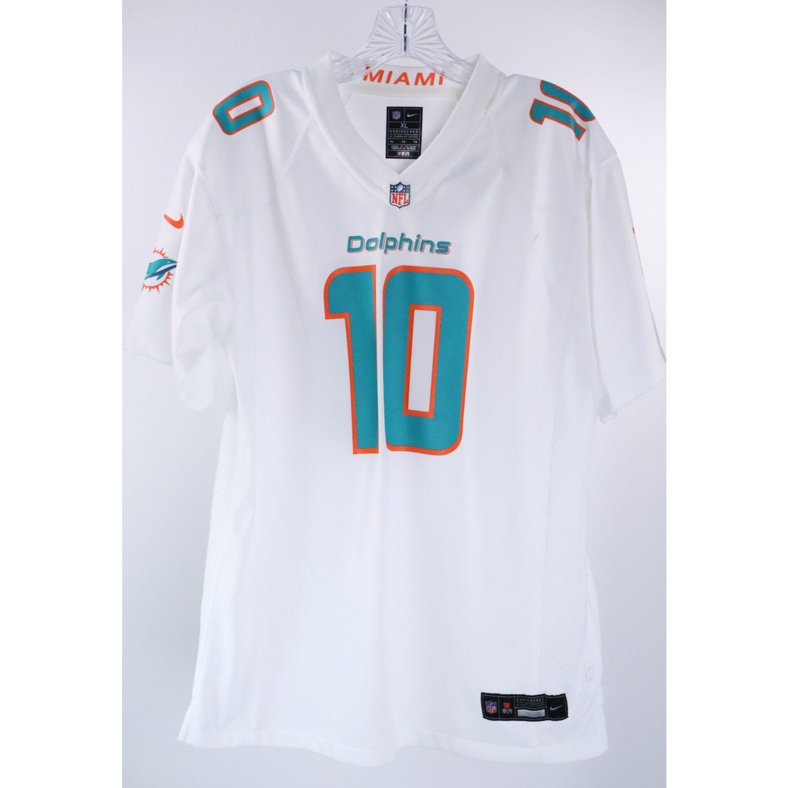 Nike Miami Dolphins Tyreek Hill White Jersey Youth XL 18/20 NFL #10 NEW Read