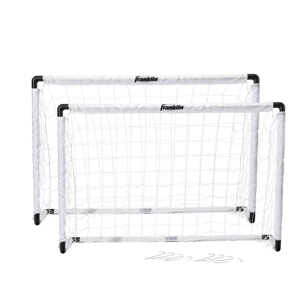 Franklin Sports Kids Soccer Goal Set - (2) Portable Youth Nets - 54" x 36" Read
