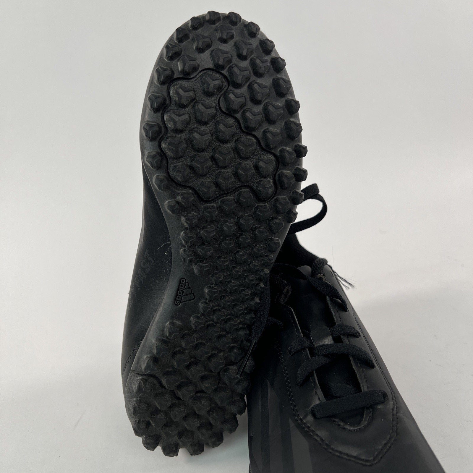 Adidas X Crazyfast.4 TF Soccer Cleats Youth US 3 Black Athletic Lace Up IE4084
