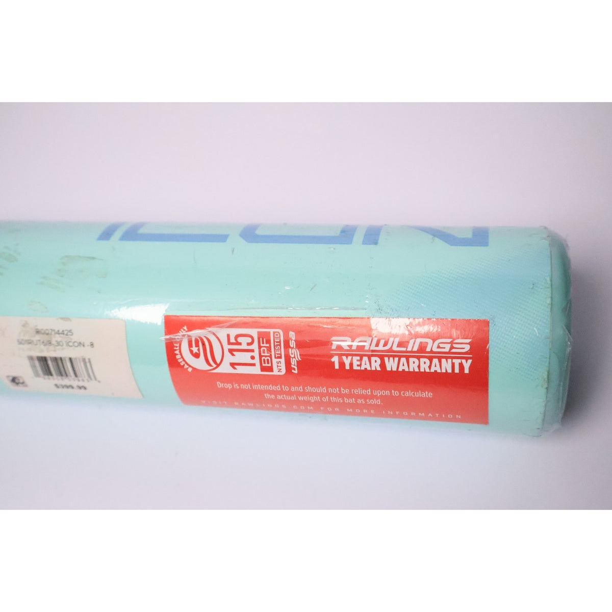 Rawlings 2026 Icon -8 USSSA Composite Baseball Bat 30in Mint Green 2 3/4" Read