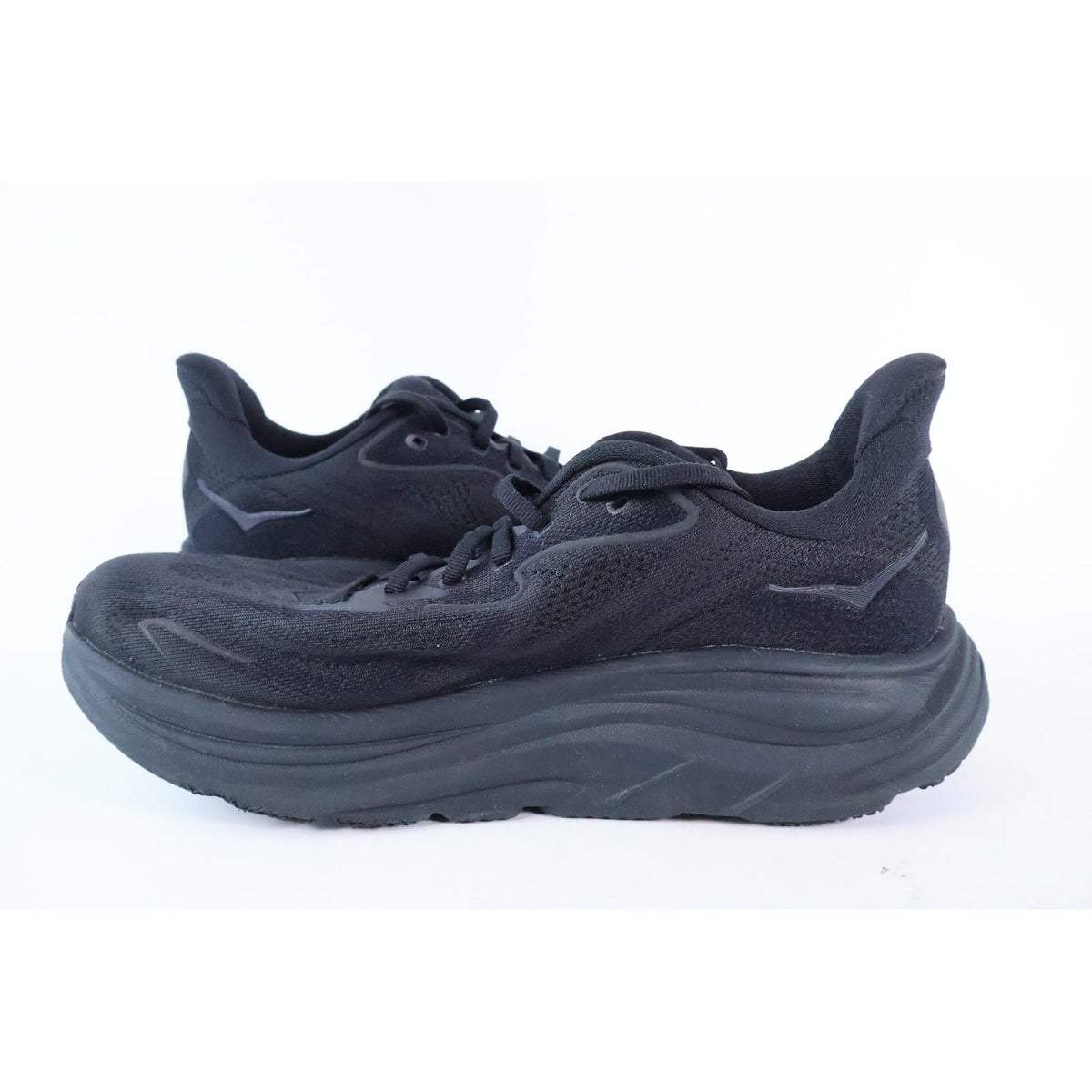 Hoka Clifton 10 Triple Black Sz 8 D Men's 1162030 BBLC Running Shoes READ #309