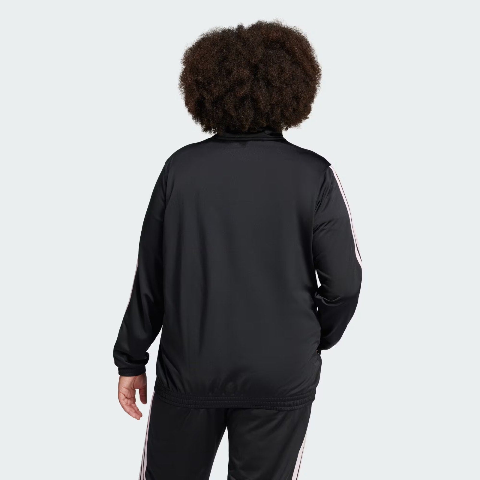 Adidas Tricot 3-stripes Track Jacket Black/Pink Women's Plus Size 3X NWT