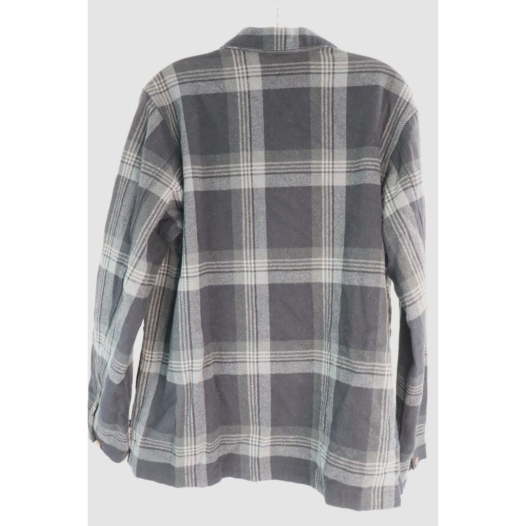 Fjallraven Singi Flannel Overshirt Women's Size S Black-Iron Grey 86986 NWT