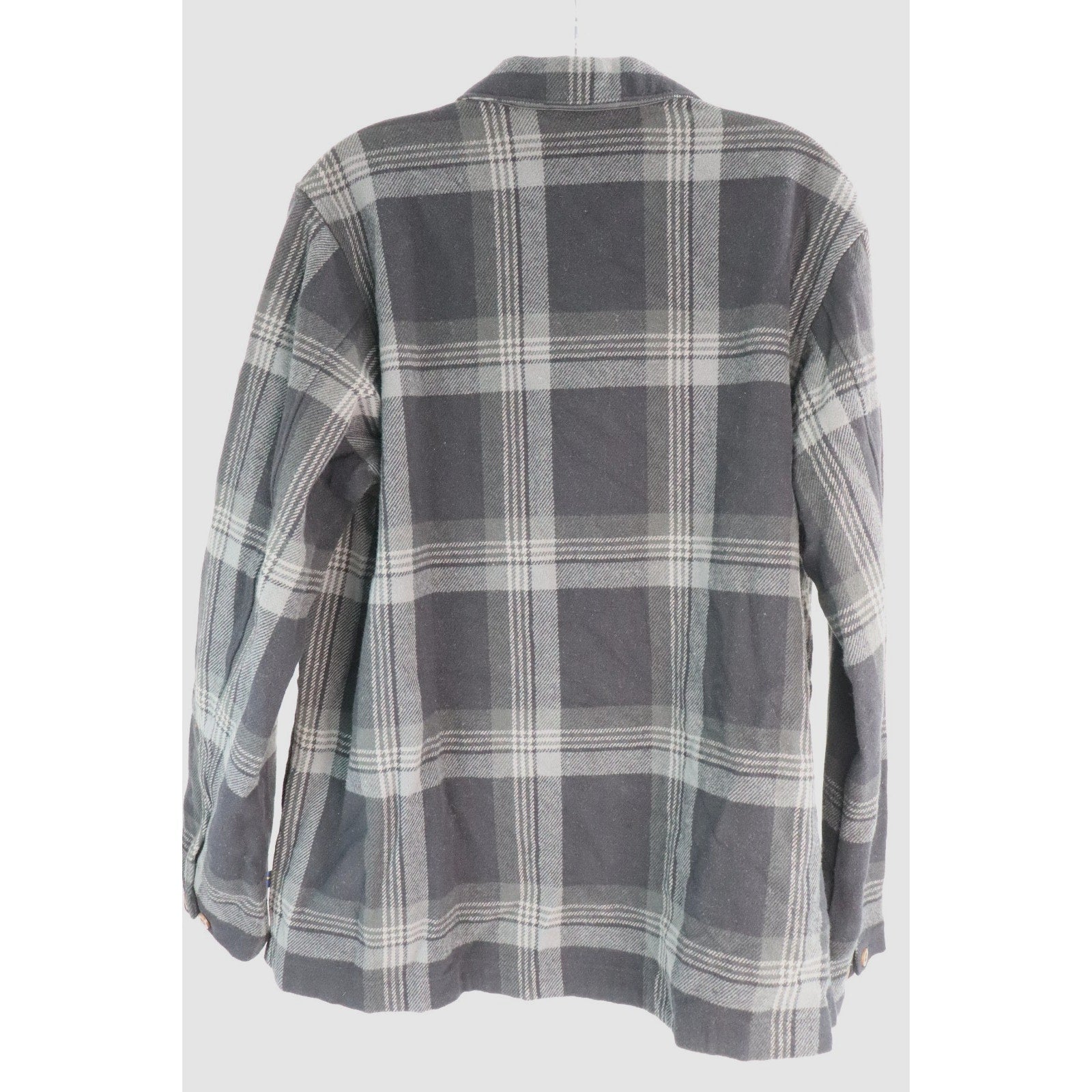 Fjallraven Singi Flannel Overshirt Women's Size S Black-Iron Grey 86986 NWT