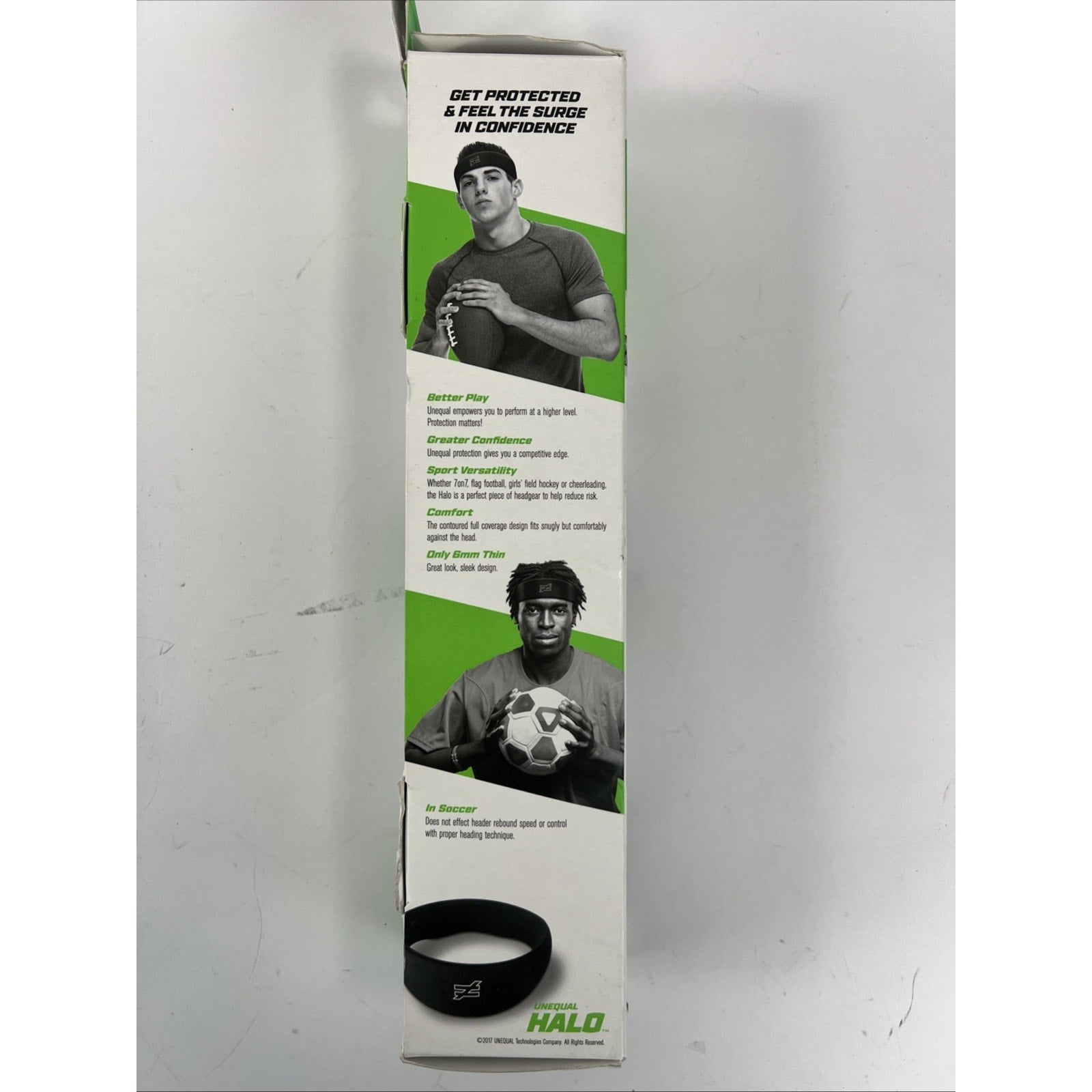 Unequal Halo Protective Headband Headgear Soccer Concussion Safety Size 1 Black
