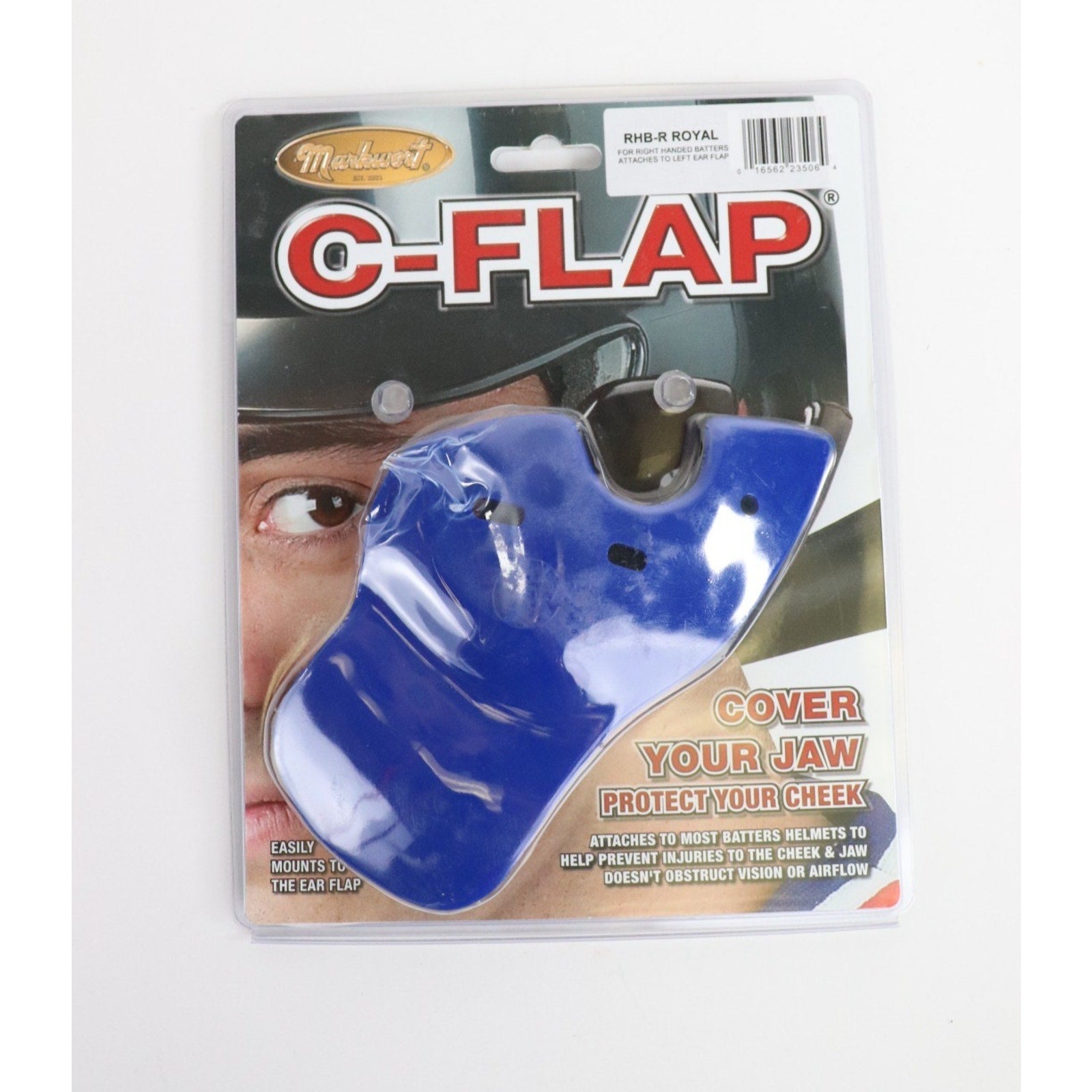 BULK OF 10 / Markwort C-Flap Jaw & Cheek Protection for Right Handed Batter NEW