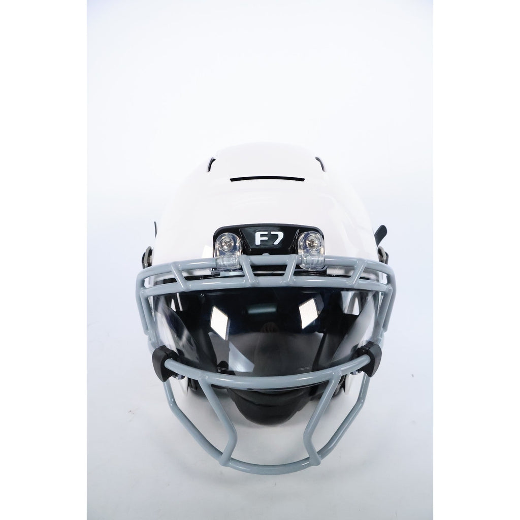 Schutt F7 Air Elite Football Helmet Youth Medium White Oakley Visor Clear Mask