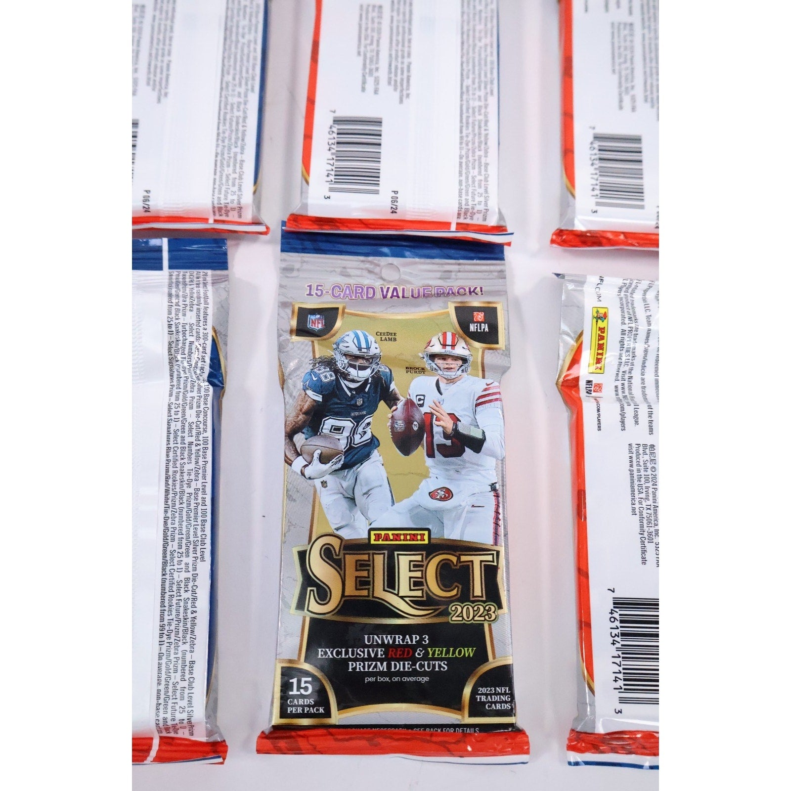 2023 Panini Select NFL Football Trading Cards LOT OF 9 Cello Pack