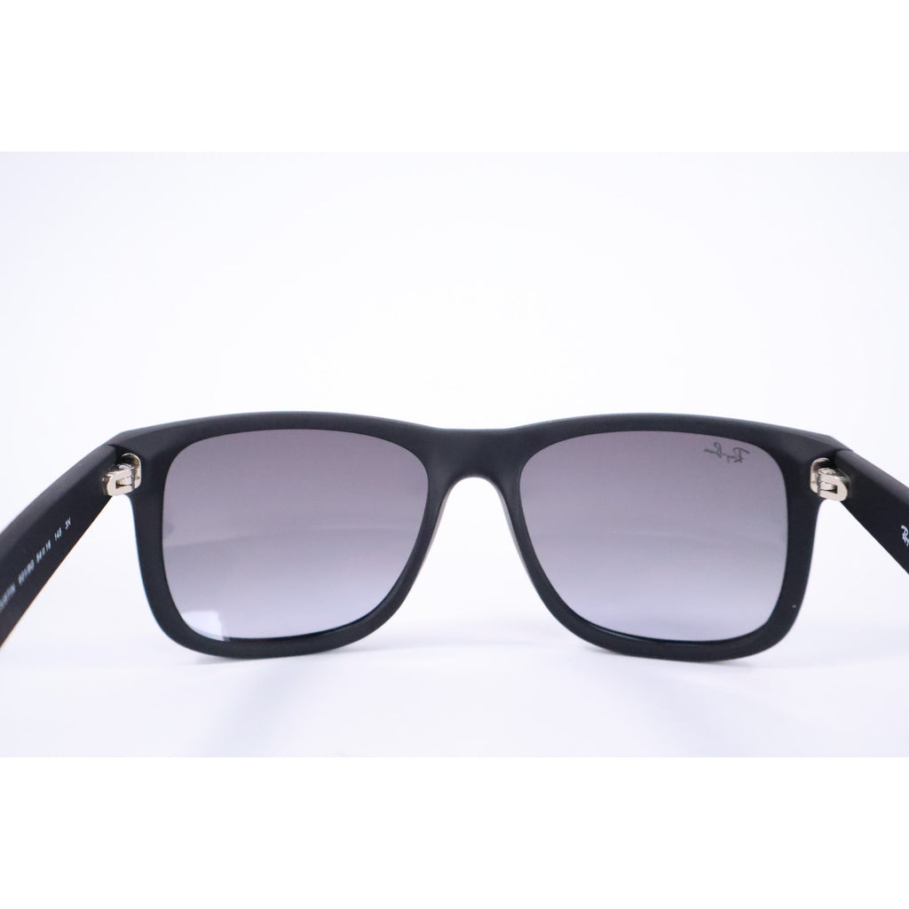 Ray-Ban JUSTIN RB4165 601/8G 54-16 Sunglasses Dark Grey Matte Rubber Black New