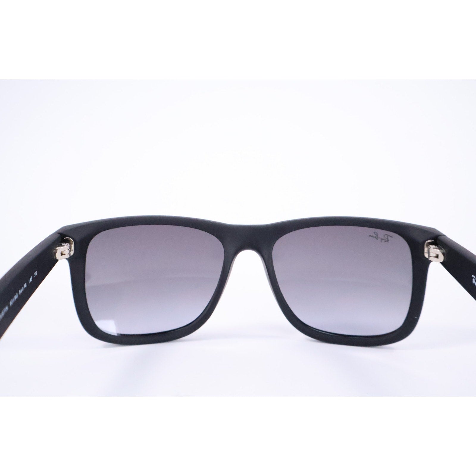 Ray-Ban JUSTIN RB4165 601/8G 54-16 Sunglasses Dark Grey Matte Rubber Black New