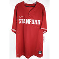 Stanford Cardinal Jersey Men's XXL Nike Red Replica 2 Button Baseball $80 NWT