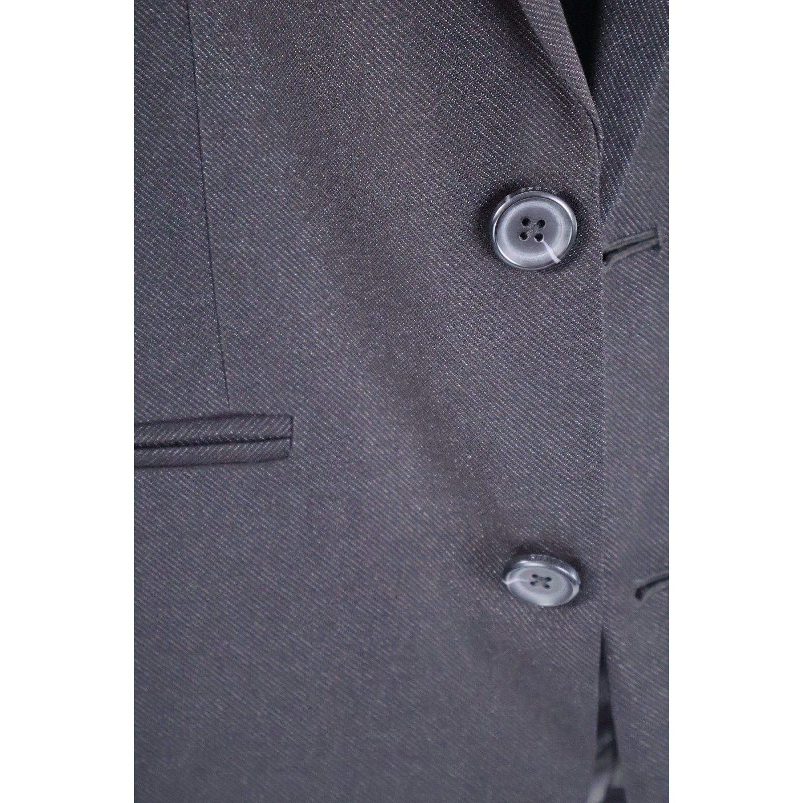 Guess Men's Shimmer Twill Relaxed Fit Blazer - Jet Black Multi Size Small NWT
