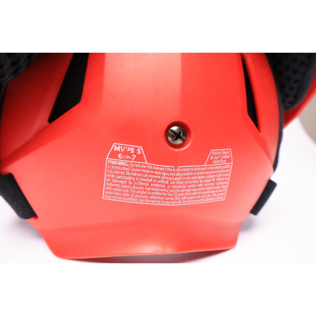 All-Star MVP-PRO Baseball/Softball Catcher's Helmet Scarlet Red Small New Read