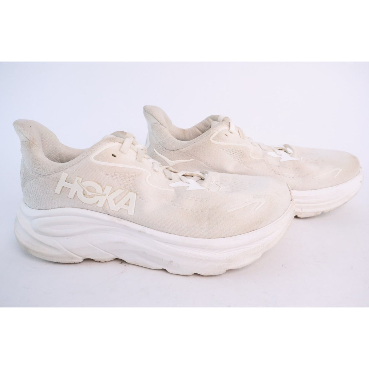 Hoka One One Clifton 10 Women's White/White Sz 7D Wide 1162050 WWH #151