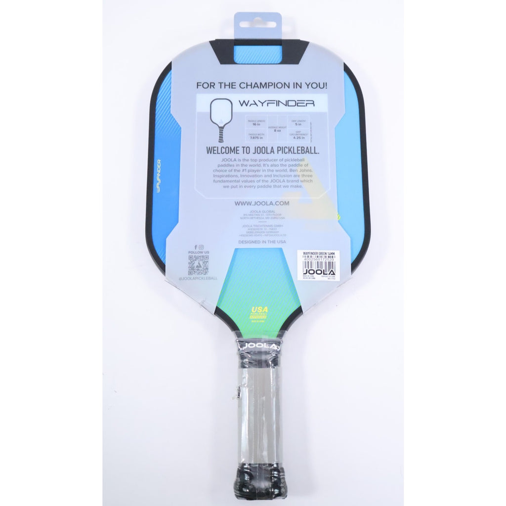 Joola Wayfinder 14mm Pickleball Paddle 8 oz Green BRAND NEW Read