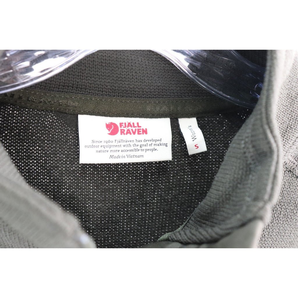 NWT Fjallraven Ovik Fleece Half Zip Women's Size Small Deep Forest 87155