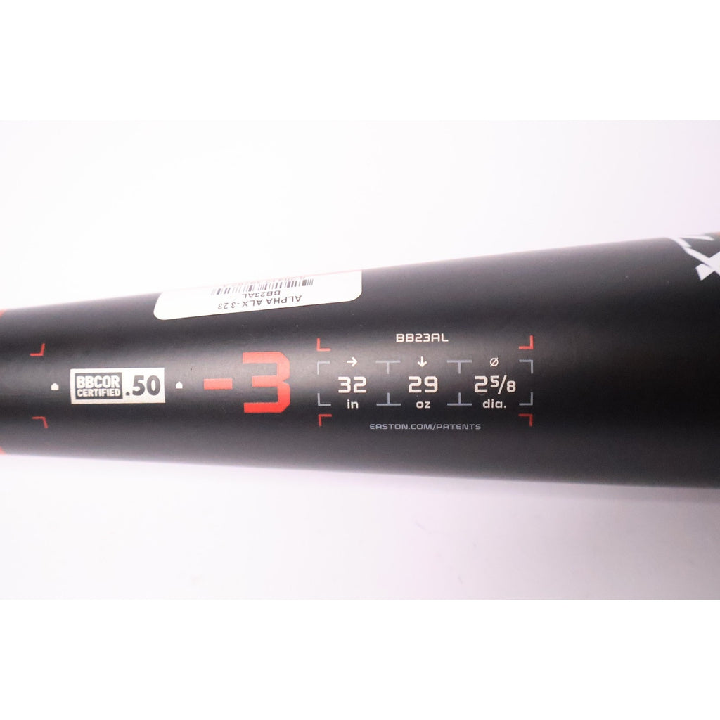 Easton Alpha ALX BB23AL -3 USSSA Baseball Bat 32/29 Oz 2 5/8 in Read