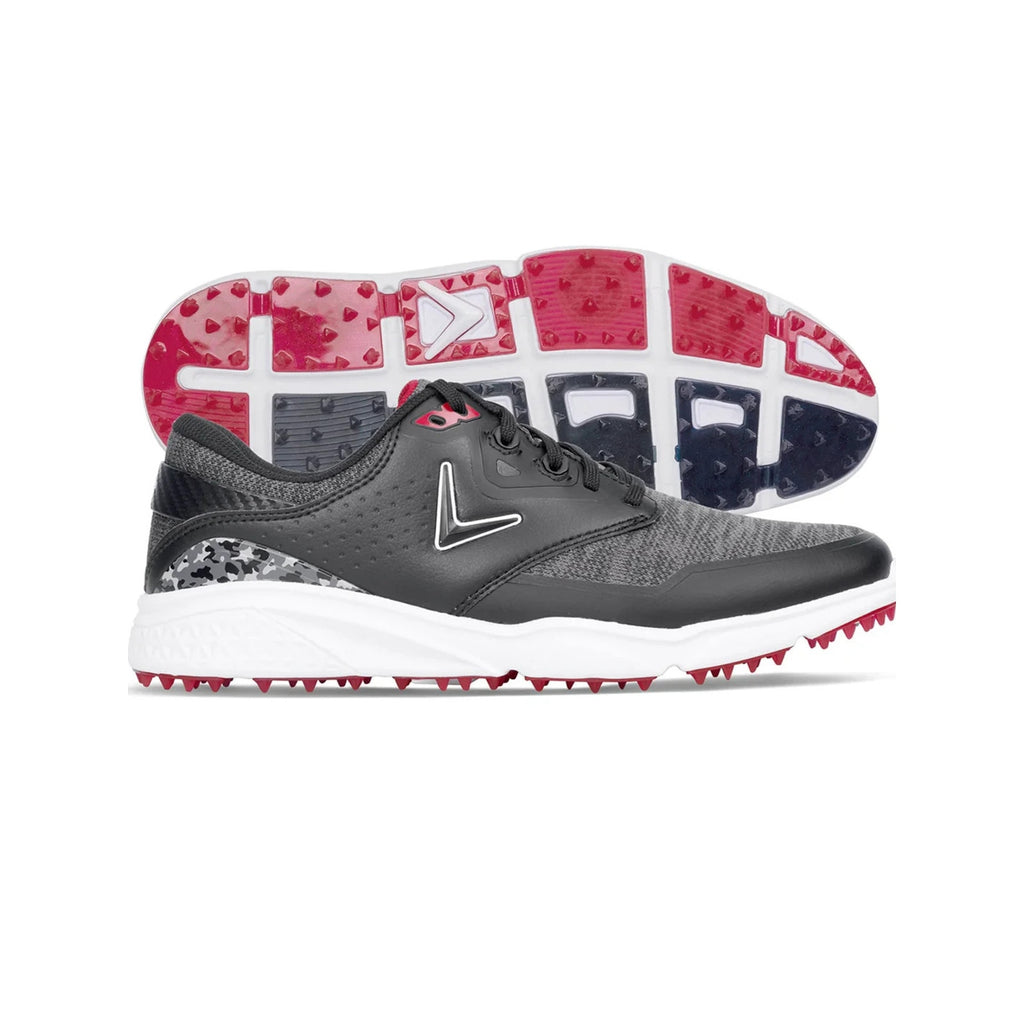 Callaway Coronado V3 SL Men's Size 8.5 Golf Shoes Black/Gray/Red NEW