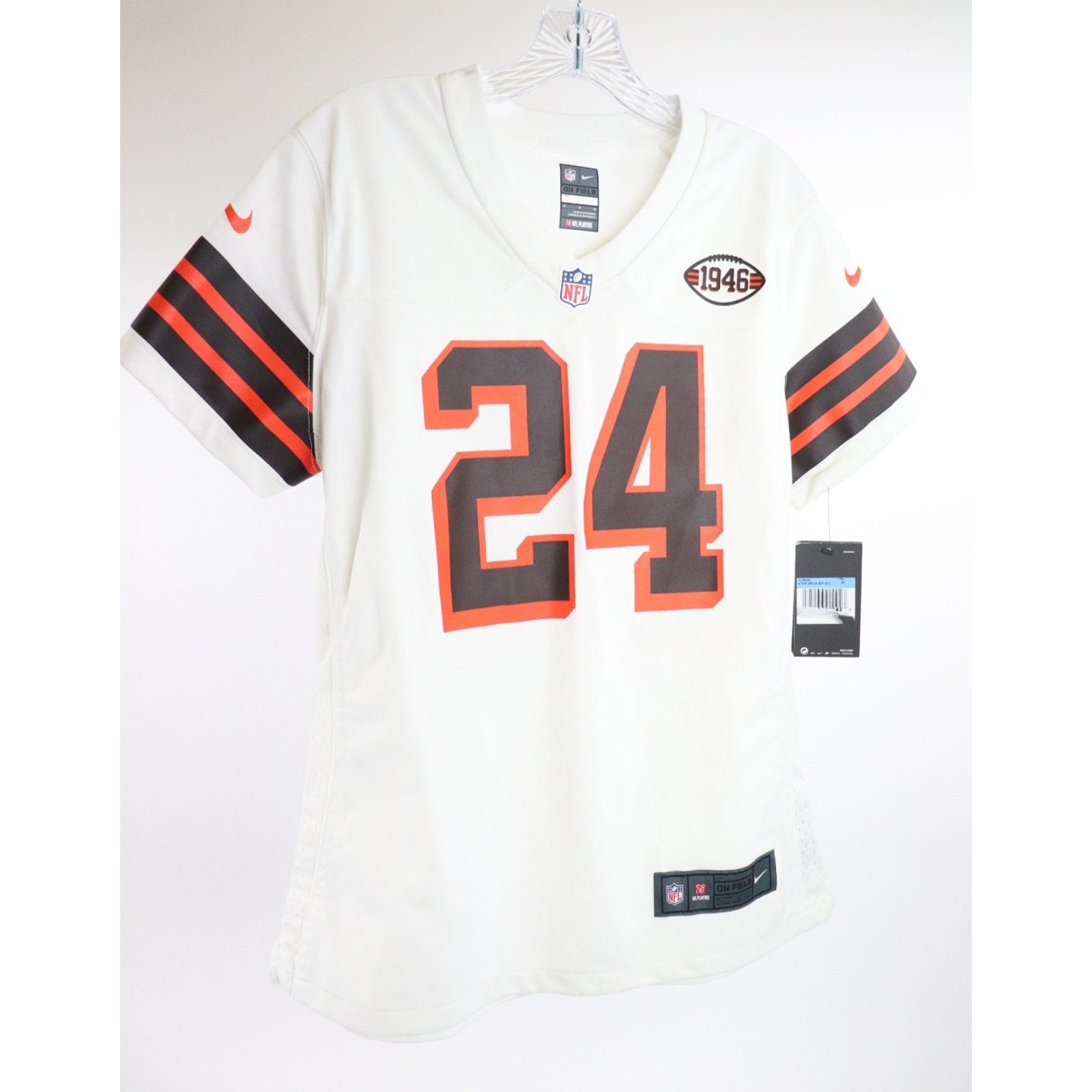 Cleveland Browns Jersey Women's M Football Nick Chubb 24 On Field Nike 1946 NFL7