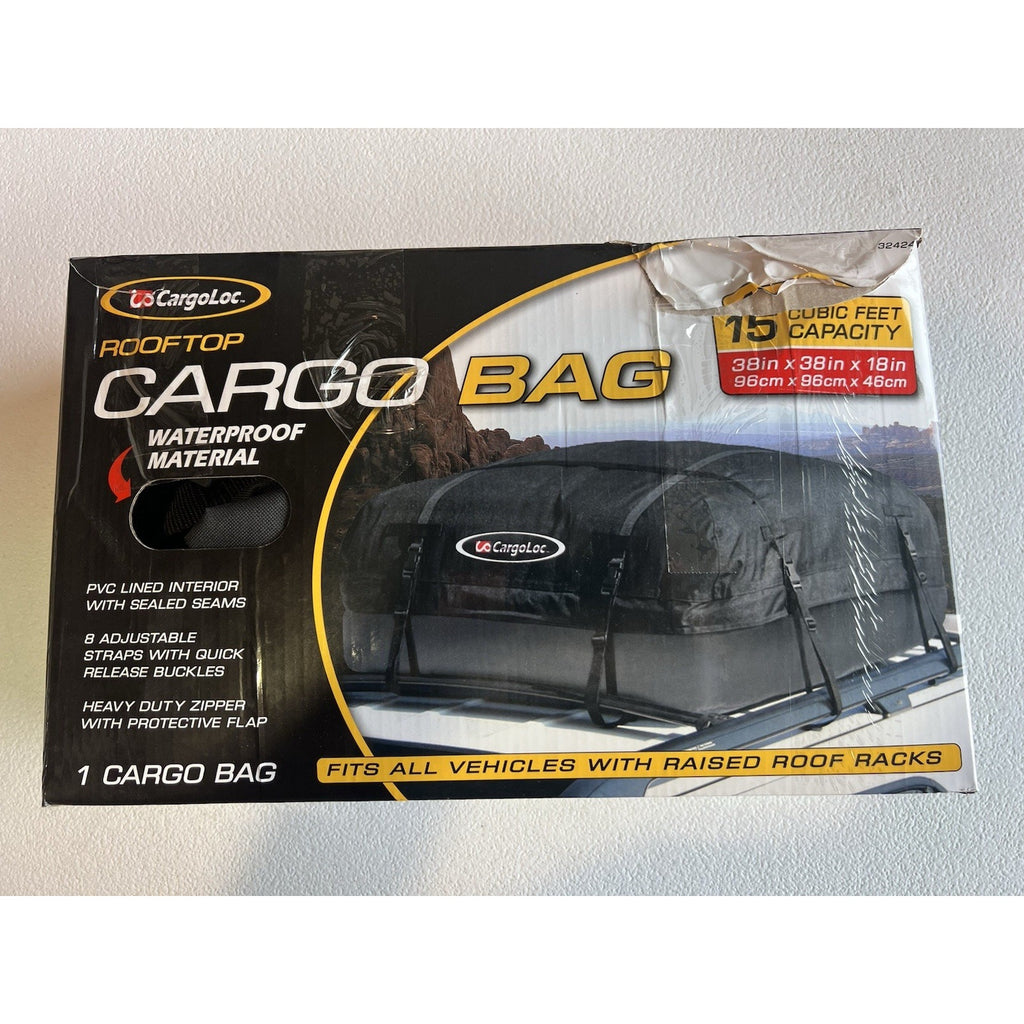 CargoLoc Rooftop Bag Weather Resistant 32424 38x38x18 New Open Box