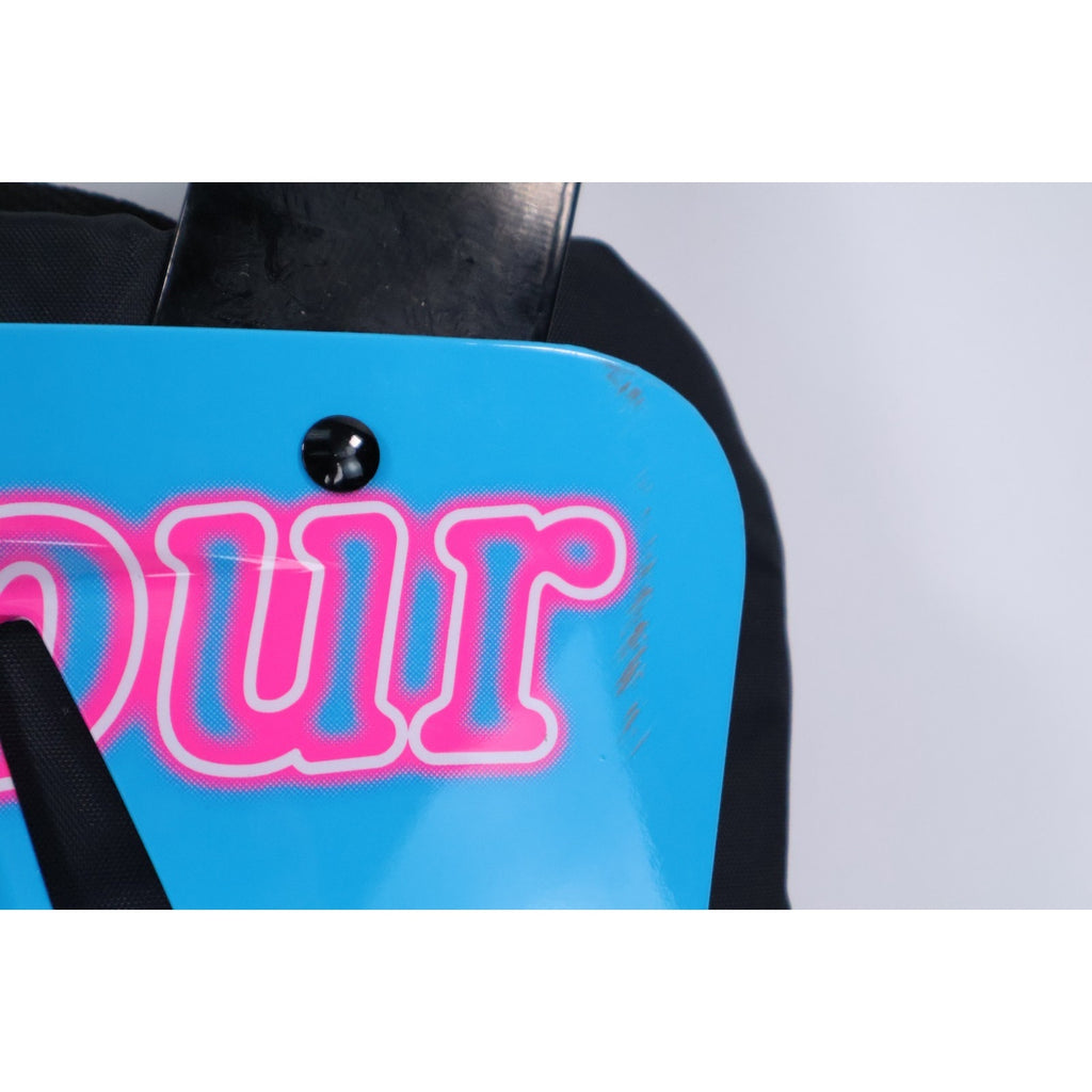 Battle Sports Call Your Mom Chrome Adult Football Back Plate Blue/Pink Read