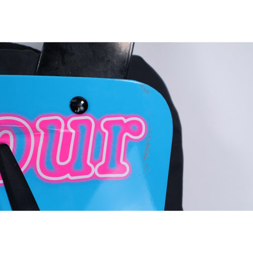 Battle Sports Call Your Mom Chrome Adult Football Back Plate Blue/Pink Read