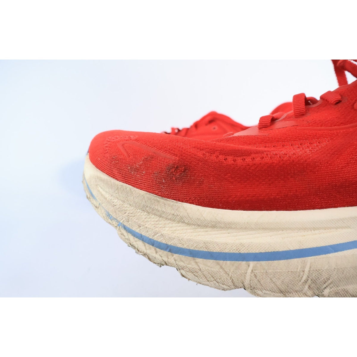 Hoka Clifton 10 Men's Size 13 Red White Athletic Running Shoes #305