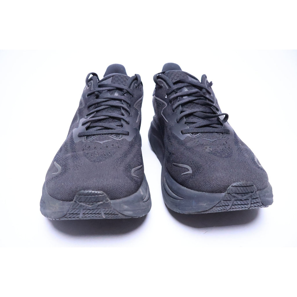 Hoka Clifton 10 Triple Black Size 12.5 D Men's Running Shoes Excellent #265