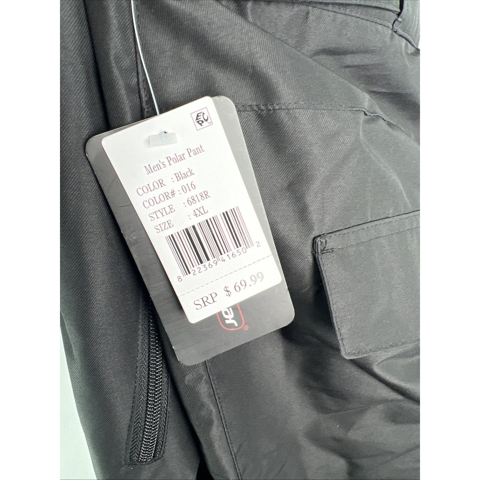 Outdoor Gear Men's Polar Snow Pants Black Insulated Waterproof Ski 4XL NWT