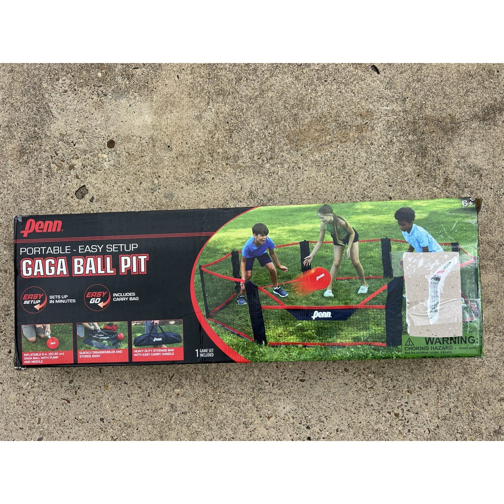 Penn Portable Gaga Ball Pit, 10ft Wide, NEW Open Box Read
