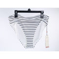 Lot of 10 CALIA Mid Rise Wide Banded Bikini Bottom High Leg Coastal Stripe M