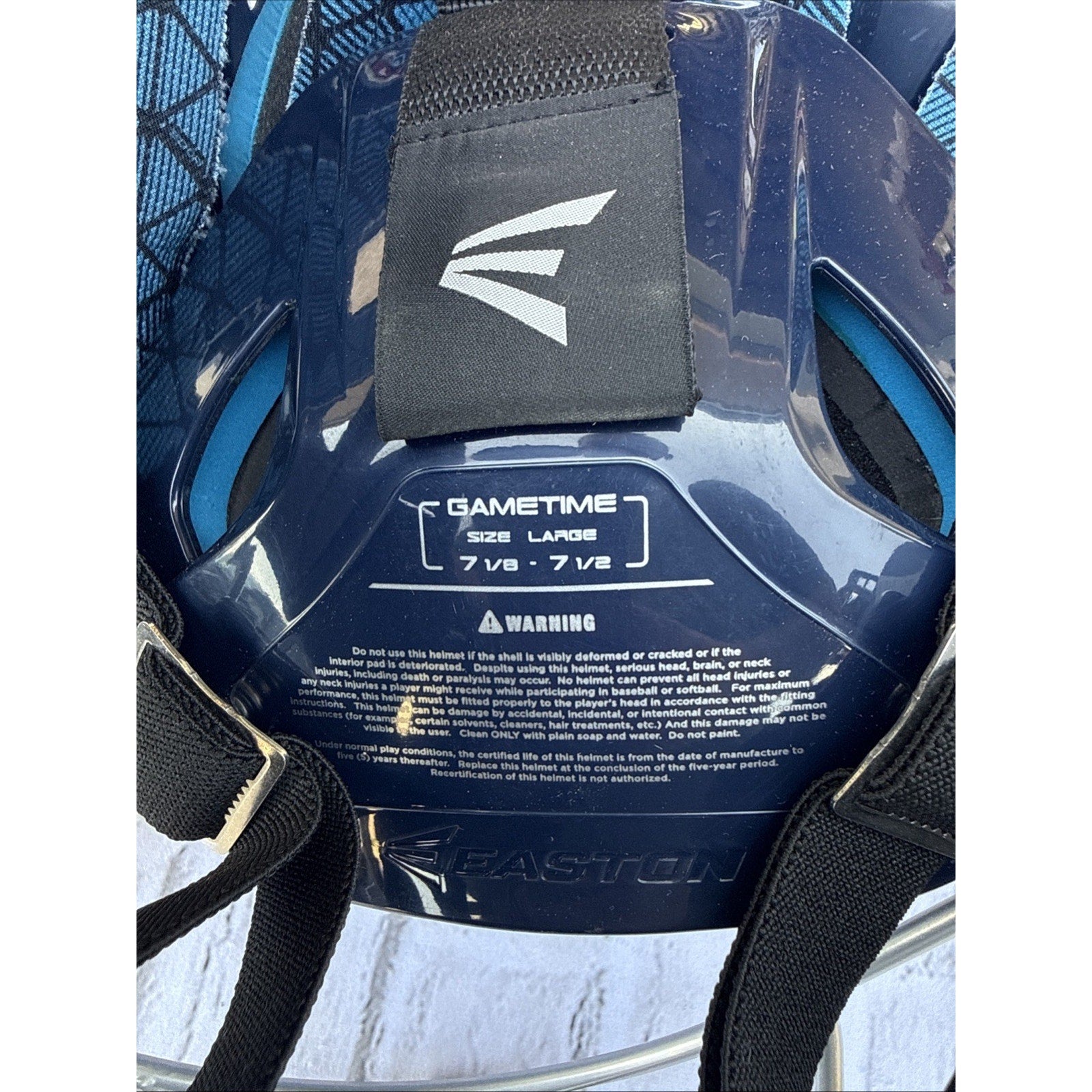 Easton Gametime Elite III Intermediate Catcher Gear Set 3pc Navy/Gray Padded #C1