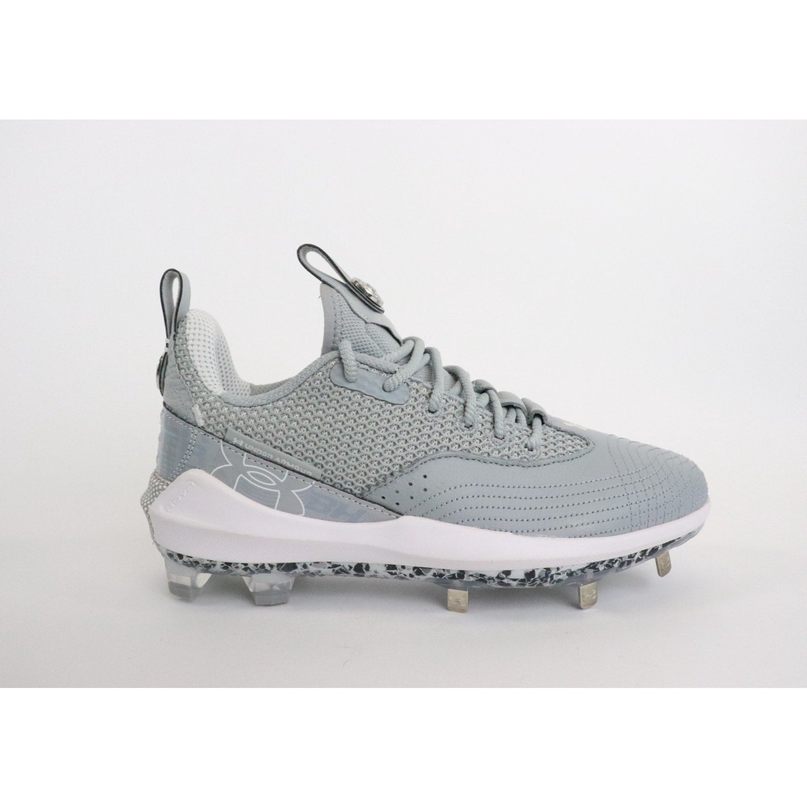 Under Armour Harper 7 Low ST Baseball Cleats 325582-101 | Men's Size 12 | Gray