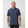 TravisMathew The Heater Polo Shirt Men's XXL Blue Performance Stretch Golf NWT