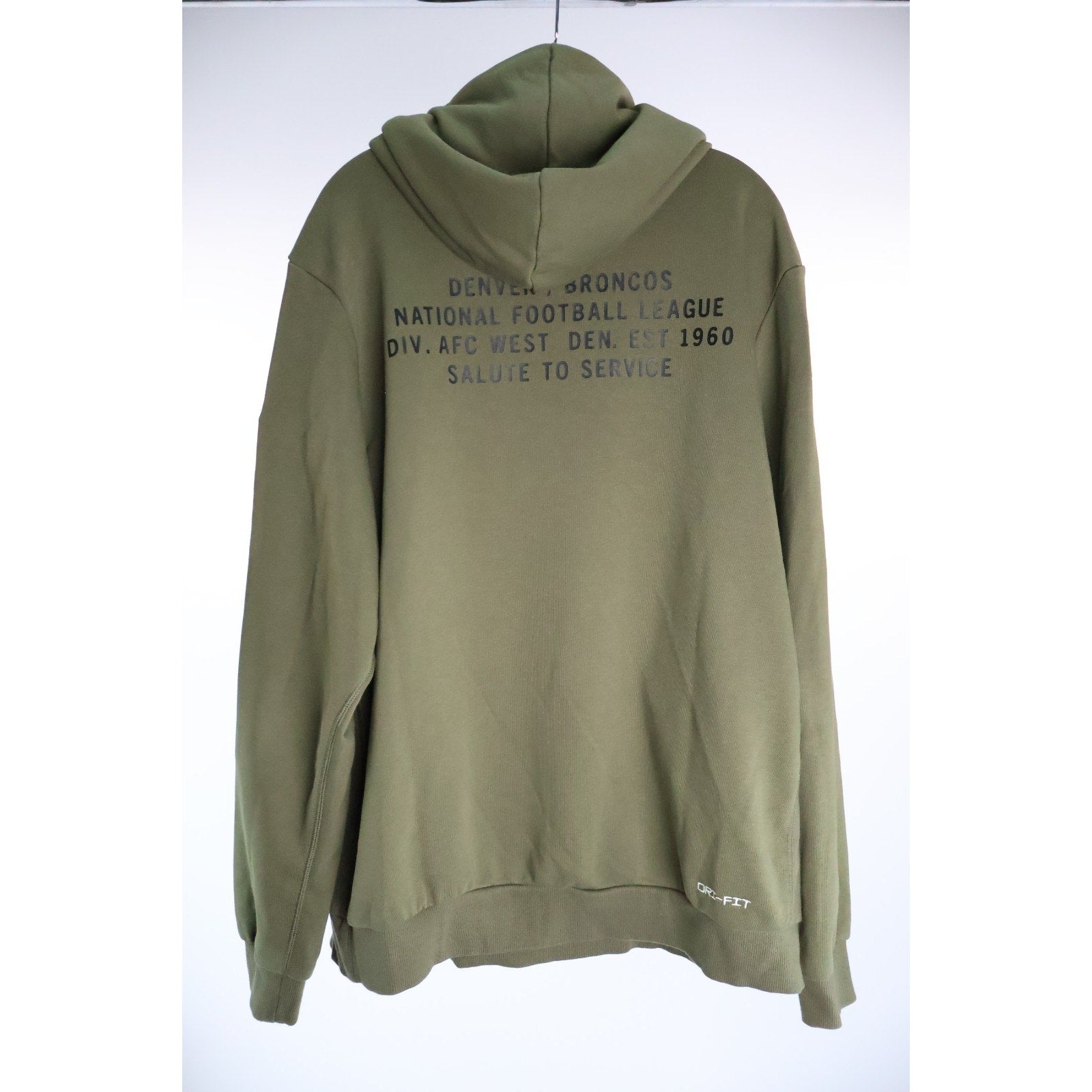 Nike Denver Broncos Salute to Service Hoodie Authentic Standard Issue XL Read