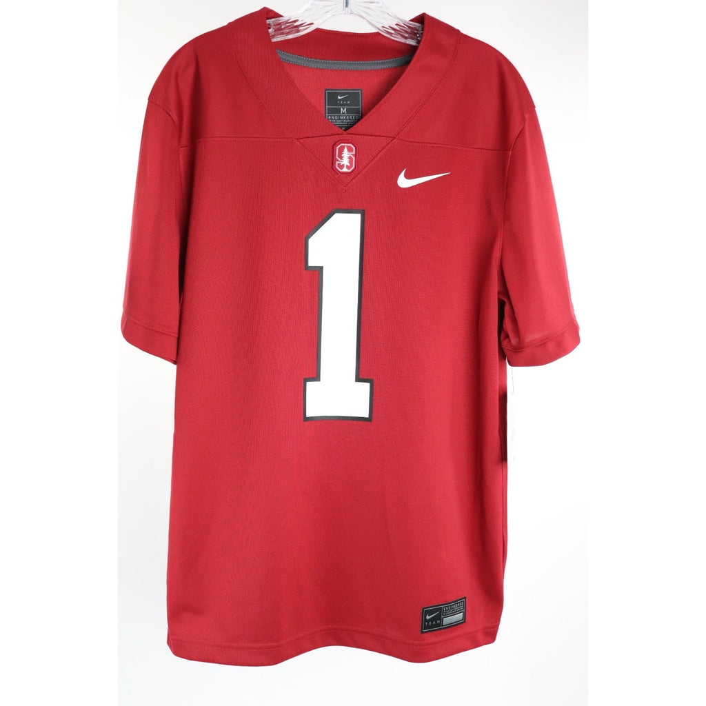 Nike #1 Cardinal Stanford Cardinal Untouchable Football Jersey Men's Size M NWT