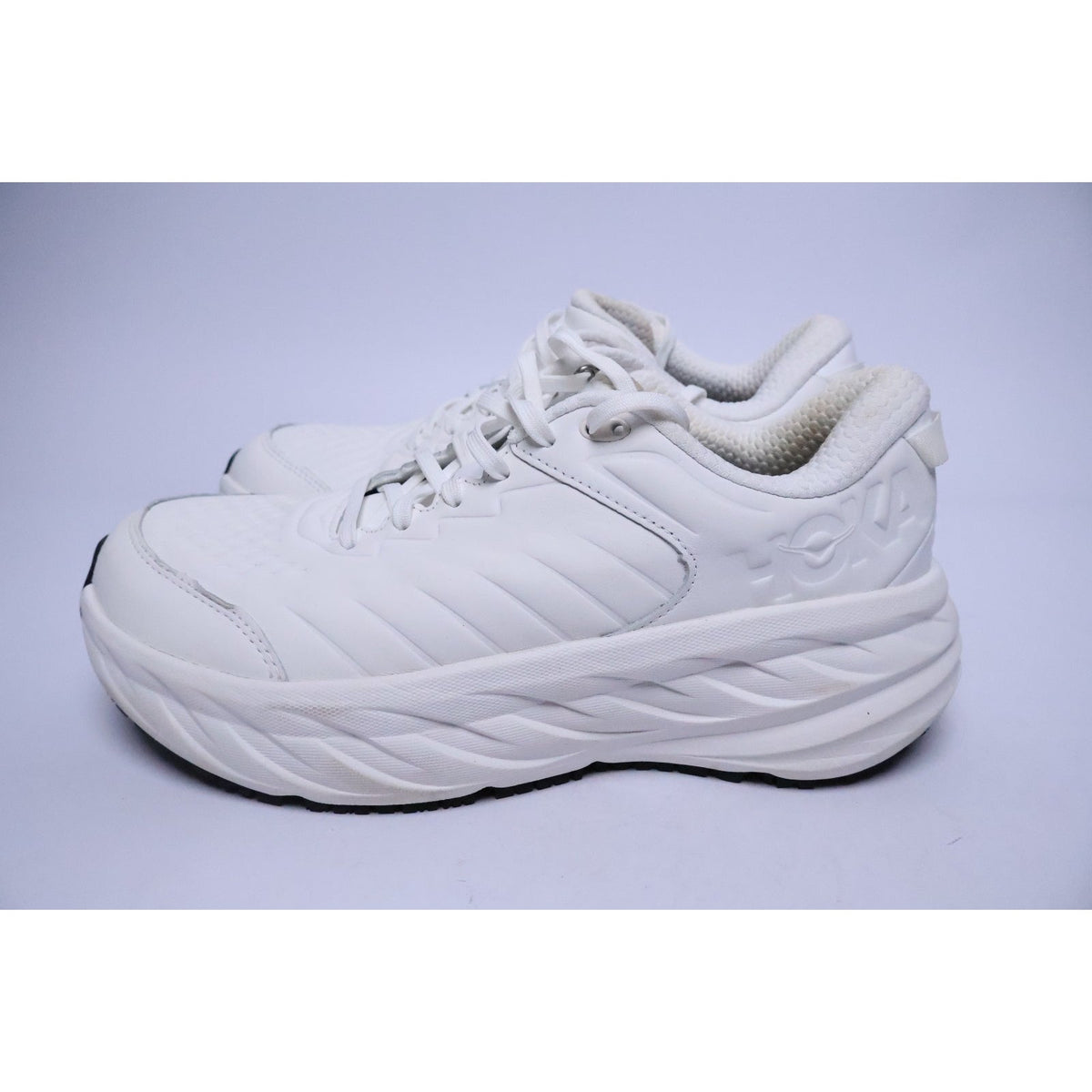 Hoka One One Bondi SR Wide Women's Size 10 D Triple White Excellent #295
